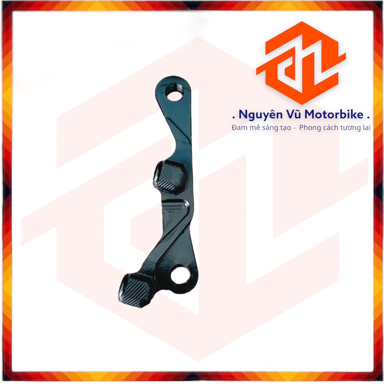 Pass bas trước Sirius/Ex135 đĩa 220 xài heo Moto3 2 Piston đối xứng màu đen