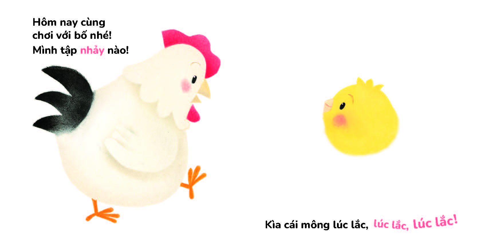 Sách - Dtpbooks - Bố ơi! Mình cùng chơi nhé! - Chơi cùng Gà con Piyo (Mới) - Sách Ehon chuyển động