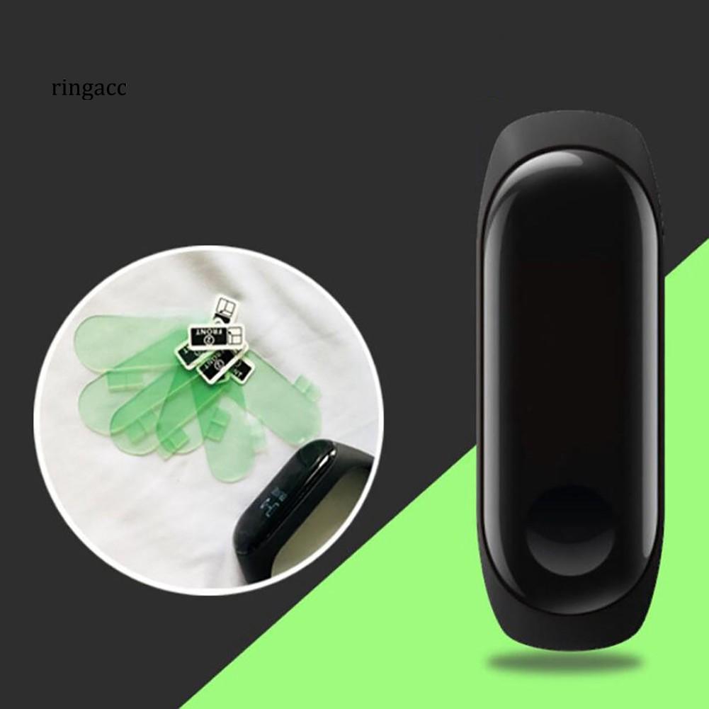 Set 3 Miếng Dán Màn Hình Trong Suốt Chống Trầy Cho Đồng Hồ Thông Minh Xiaomi Miband 3