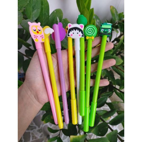 Combo 10/20 cây bút gel mực xanh, tím cute siêu dễ thuơng dành cho bé học sinh tiểu học,sinh viên,nhân viên văn phòng