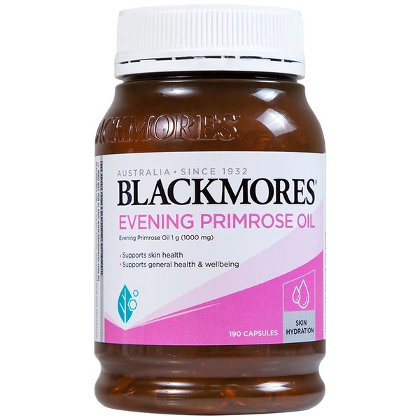 Thực Phẩm Bảo Vệ Sức Khỏe Tinh Dầu Hoa Anh Thảo Blackmores Evening Primrose Oil (190 viên) Hỗ Trợ Cân Bằng Nội Tiết Tố Nữ