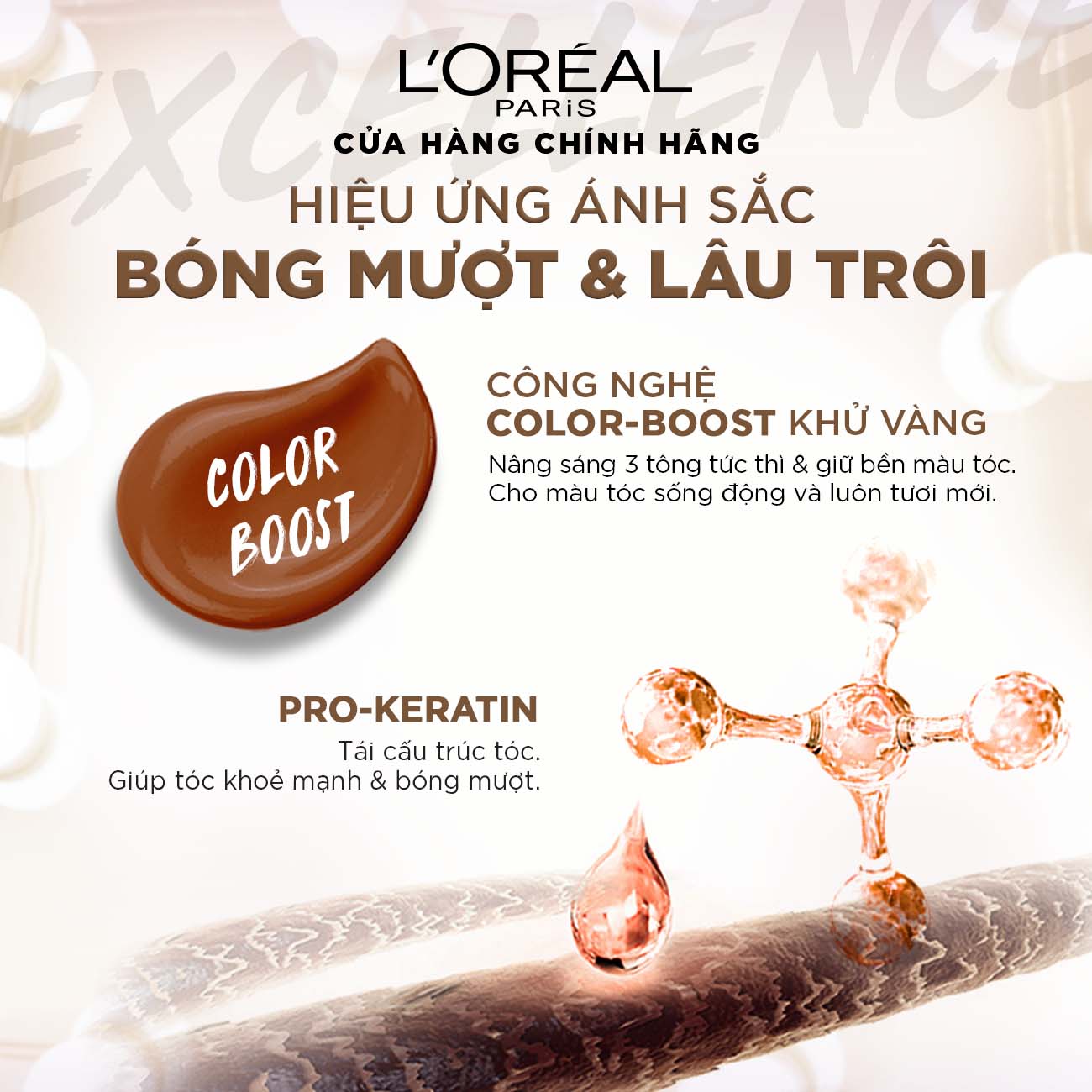 Kem nhuộm nâng sáng 4 tông L'Oreal Paris