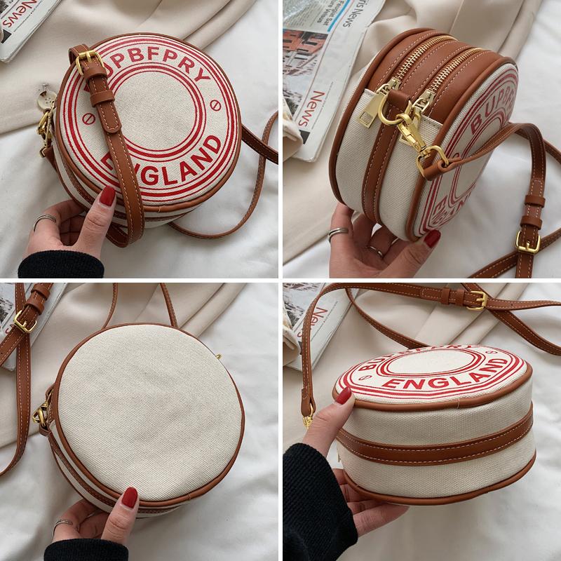 Hình Tròn Túi Đeo Chéo Túi Xách Cho Nữ 2021 Thời Trang Đơn Giản Túi Thiết Kế Vòng Đeo Vai Cho Nữ Túi Xách Nữ