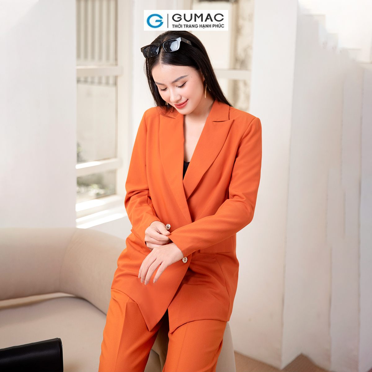 Áo Blazer dáng suông thời trang GUMAC AD10040