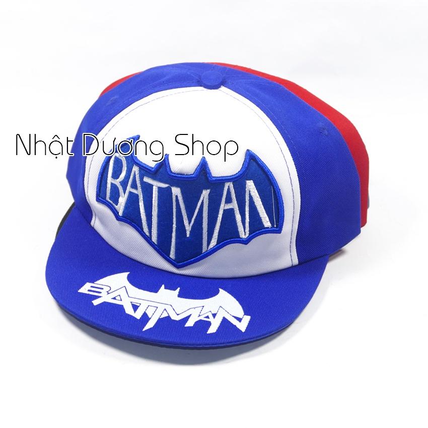 Nón hiphop BATMAN nhí cho trẻ em - Chất liệu vải Sam sung&amp; Cotton cao cấp tạo cảm giác êm ái cho bé