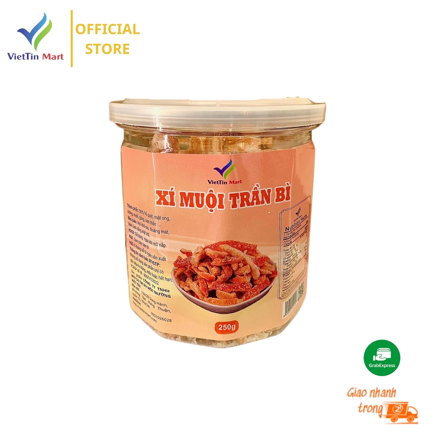Xí muội trần bì Viettin Mart 250g