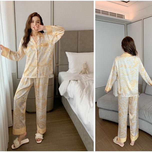 Pijama Lụa - Đồ Bộ Nữ Dài Tay Cao Cấp Nhiều Mẫu Họa Tiết Đẹp DDLP13