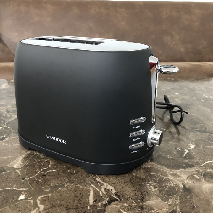 Máy nướng bánh mì Shardor TS515B-ELF công suất 800W trang bị 7 chế độ điều chỉnh tiện lợi - Hàng Nhập Khẩu