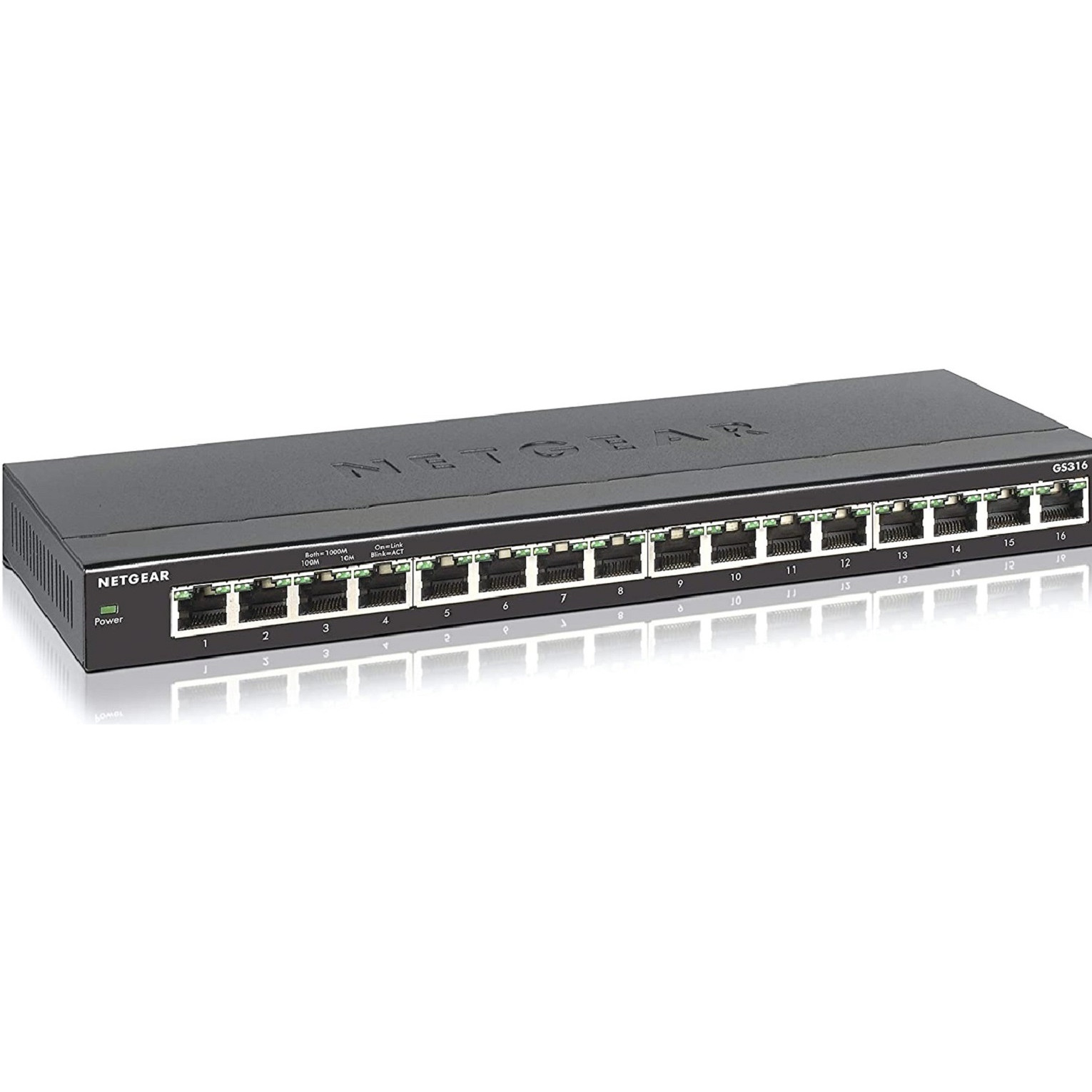 Bộ Chia Mạng Để Bàn 16 Cổng 10/100/1000M Gigabit Ethernet Unmanaged Switch Netgear GS316 - Hàng Chính Hãng