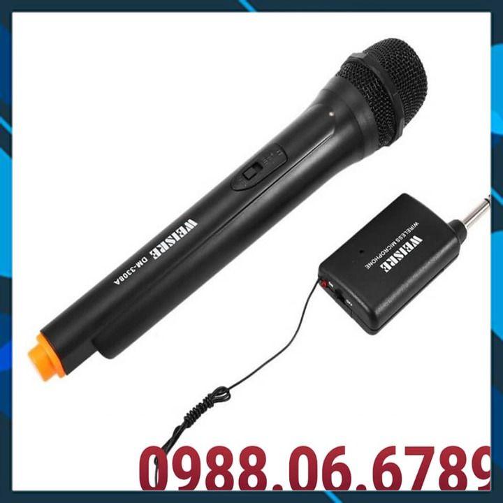 Micro Không Dây Weisre DM-3308A hỗ trợ cho các dòng loa kéo di động, đặc biệt là các dòng loa trợ giảng.