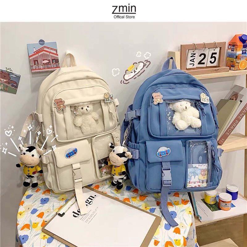 Balo ulzzang chống nước thời trang nữ đi học đi chơi dễ thương cute chống nước TA010