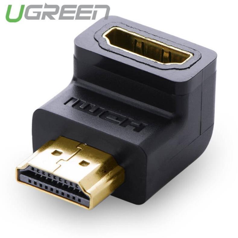 Đầu nối HDMI Ugreen 20109 đầu bẻ góc chính hãng - Hàng Chính Hãng