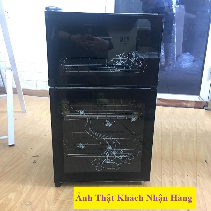 Máy sấy bát đĩa 2 tầng diệt trùng khử khuẩn cao cấp, tủ sấy bát gia đình 2 tầng KS-980A dung tích 98 lít