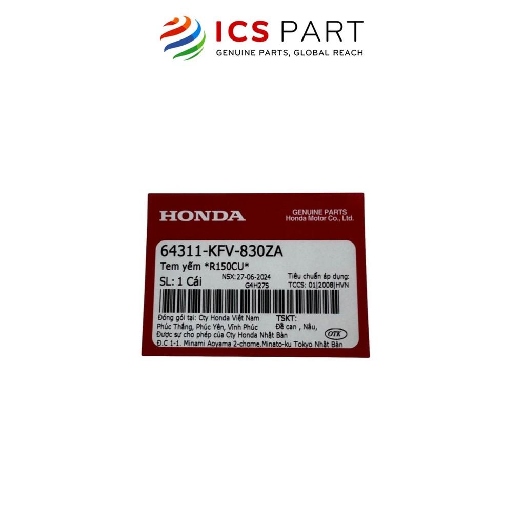 Tem Yếm HONDA Dream 100 Nâu R150Cu (64311KFV830ZA)
