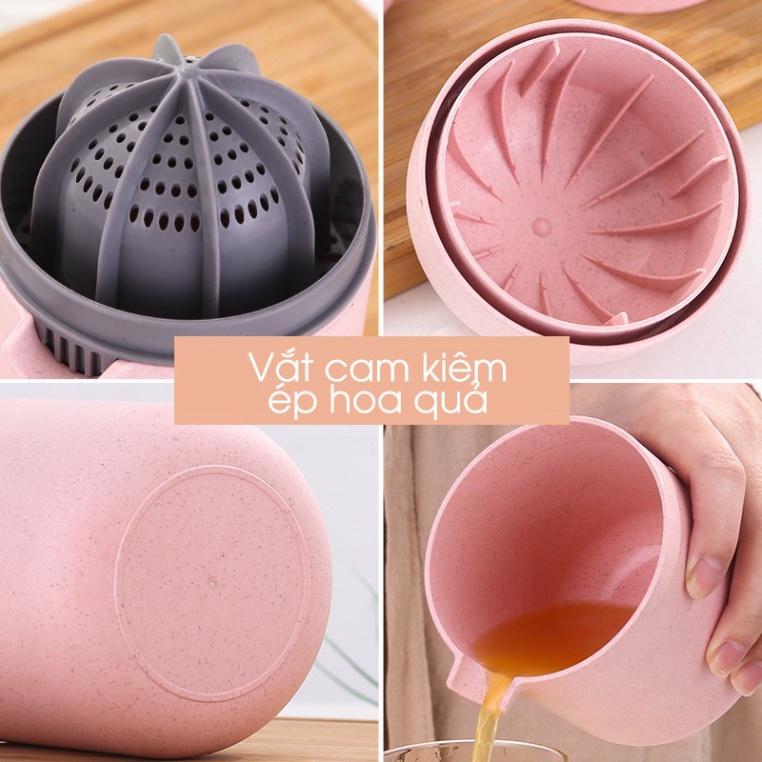 Dụng Cụ Vắt Cam Kiêm Ép Hoa Quả 2in1 Tiện Lợi Chất Liệu Nhựa Lúa MạcH