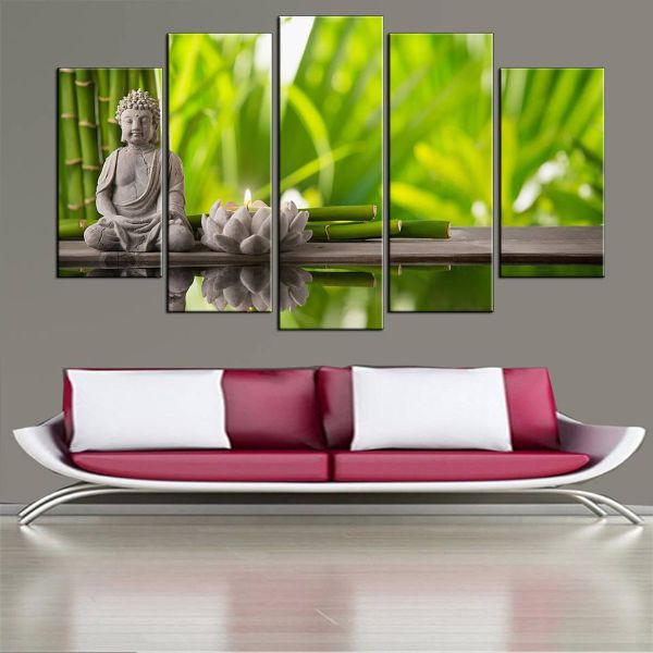 Tranh Canvas treo tường nghệ thuật | Bộ 5 bức | HLB_079