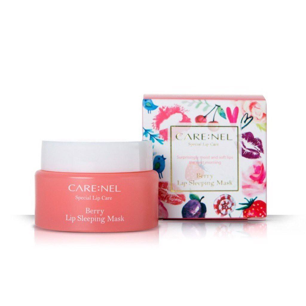 CARE:NEL Mặt Nạ Ngủ Môi Tẩy Tế Bào Chết Môi &amp; Dưỡng Ẩm Hương Dâu - Berry Lip Sleeping Mask