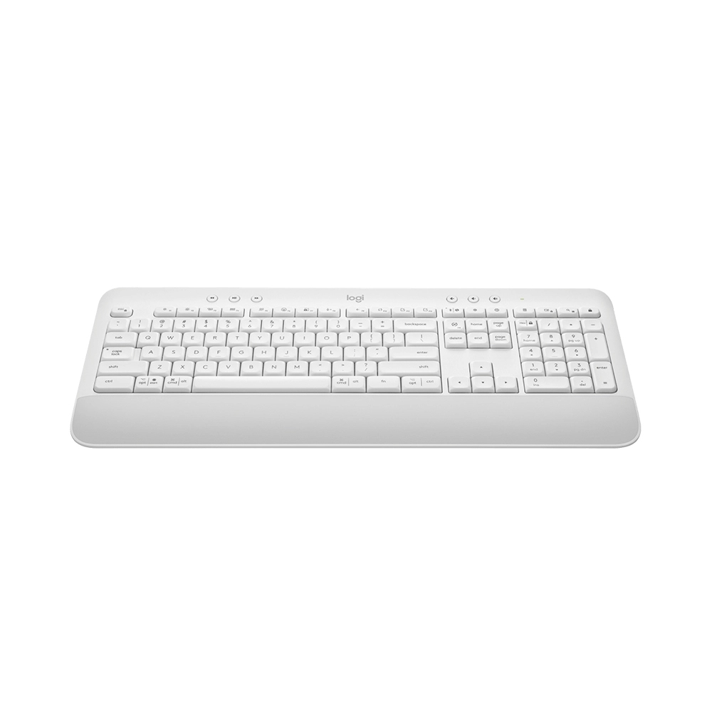 Bàn Phím Không Dây Logitech Signature K650 - Nhỏ gọn, gác tay tích hợp, tương thích Mac , Bluetooth &amp; USB Bolt - Hàng chính hãng