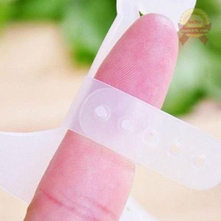 Nhựa xỏ ngón tay bảo vệ ngón tay khi thái cắt thịt rau củ quả