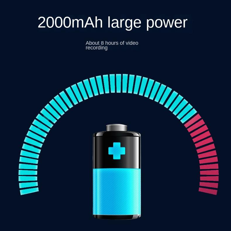 512g 2000mah thể thao xe đạp máy ảnh xe máy Máy ghi âm thực thi pháp luật, máy ảnh mũ bảo hiểm toàn cảnh HD 360
