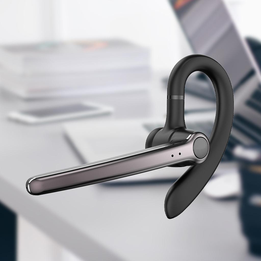 Bluetooth Earphone Hands-Free Noise Cancelling Wireless Earpiece for Truck Drivers Office Business