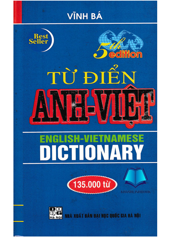 Sách - Từ Điển Anh - Việt 135000 Từ (Bìa Cứng) (HA)