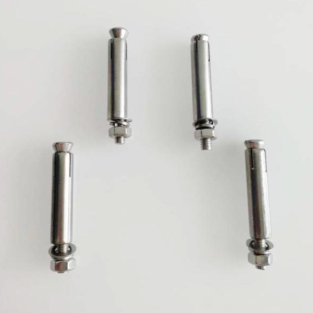 4Pcs Stainless Steel M6 Hex Nut Sleeve Anchor Expansion Bolt Screw Setscrew