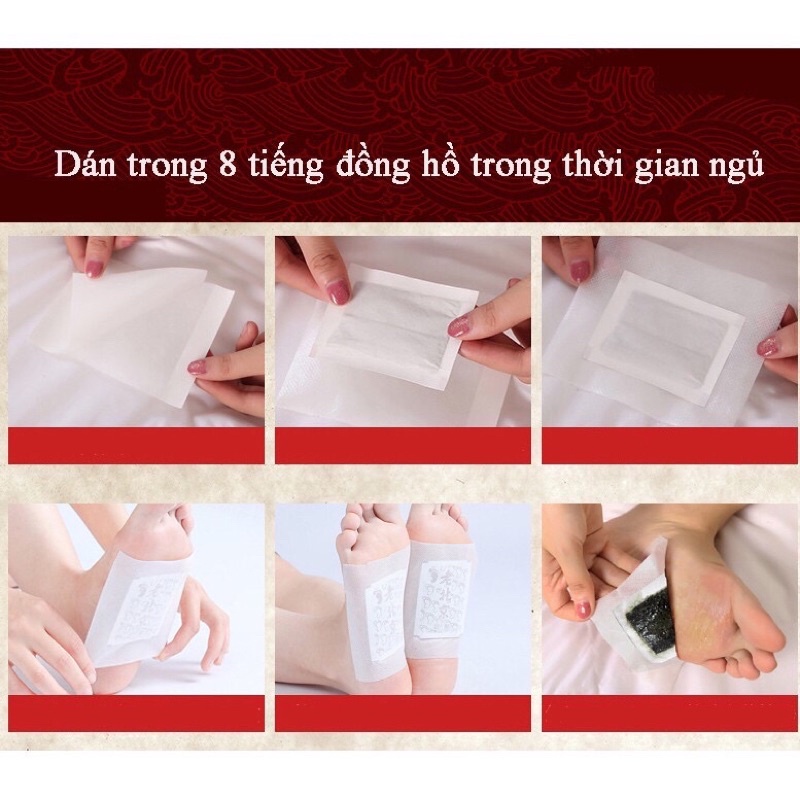 Hộp 50 miếng dán thải độc bàn chân và hộp 12 miếng ngải cứu thắt lưng,vai gáy