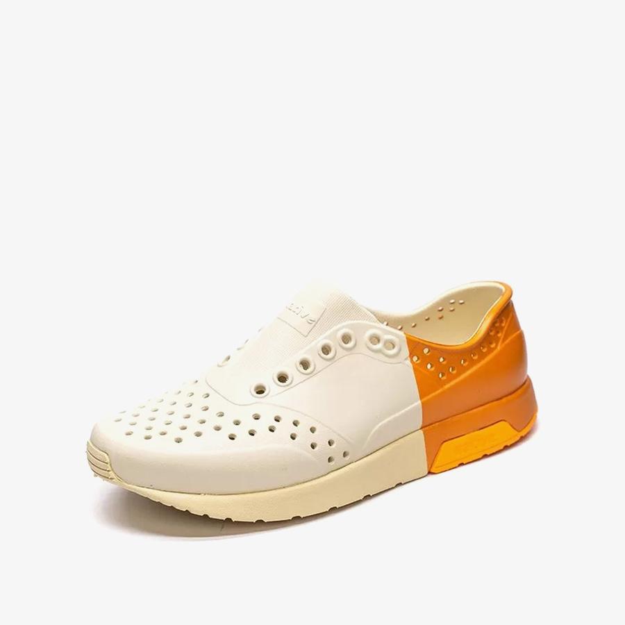 Giày Lười Unisex NATIVE Lennox Block - Bone White/ Bone White/ Dart Yellow/ Desert Block - 41.5