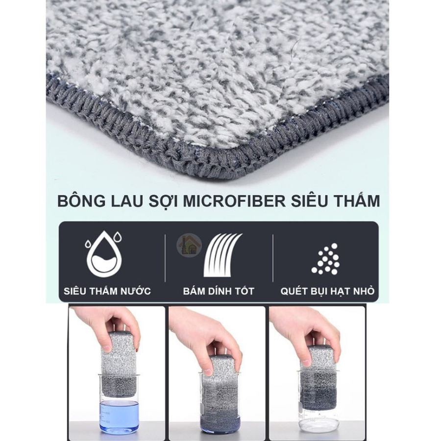 COMBO BÔNG LAU NHÀ THAY THẾ CHO CÂY XỊT NƯỚC