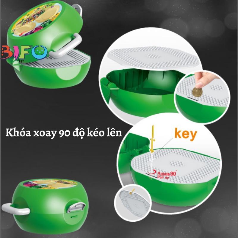 Hộp vali đồ chơi khủng long có quai xách hàng đẹp bộ đồ chơi lắp ráp lắp ghép mô hình khủng long 320pcs quà tặng bé trai