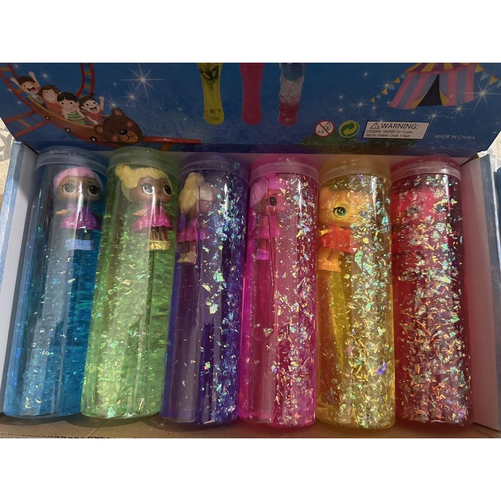 SLIME LỌ KIM TUYẾN THỦY TINH LI TI LOẠI TO cực đẹp thiết kế độc đáo ấn tượng Đồ chơi Slam Gudetama hàng sẵn