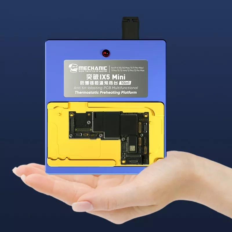 Bộ đế nhiệt tách main cho iPhone X đến 12 Pro Max MECHANIC IX5 mini (10 in 1)