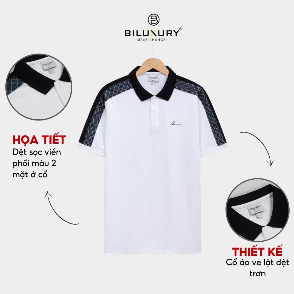 Áo Polo Vải Cotton Mềm Mịn, Thoáng Mát, Bền Màu, Chống Nhăn 7APCH002TRK