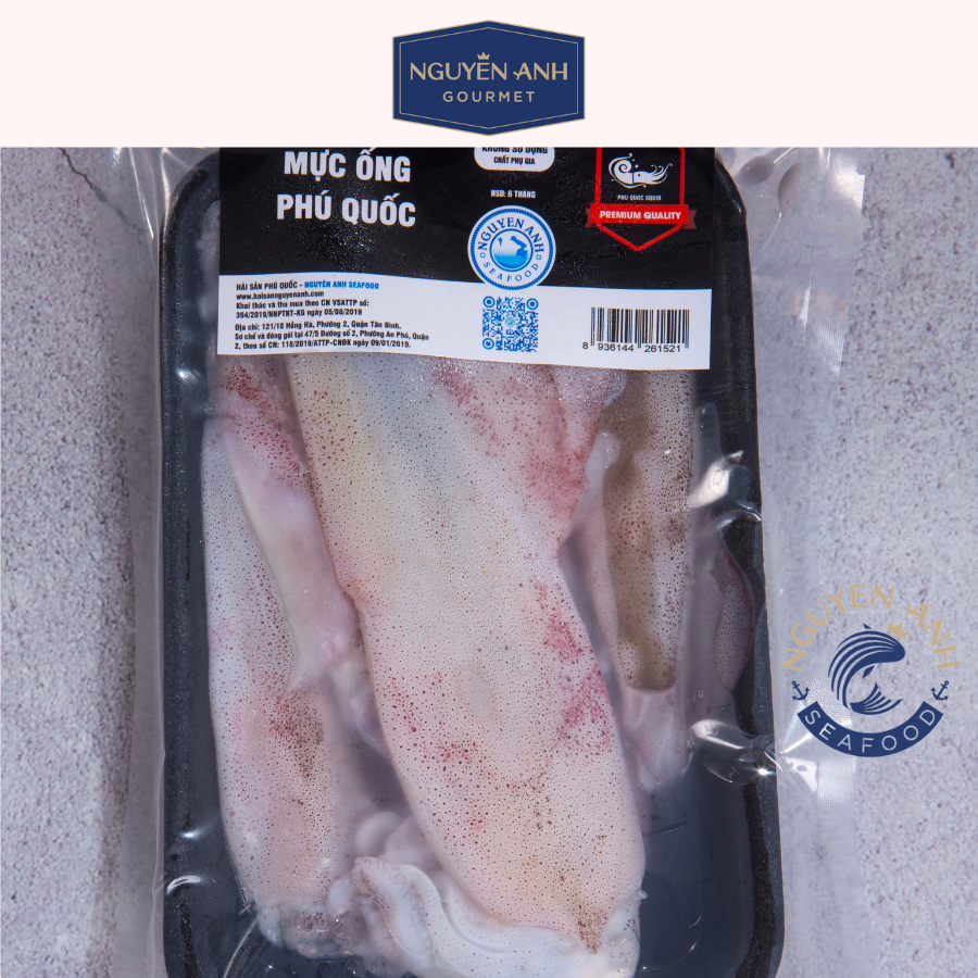 Mực Ống Làm Sạch Nguyên Anh đặc sản Phú Quốc 500g