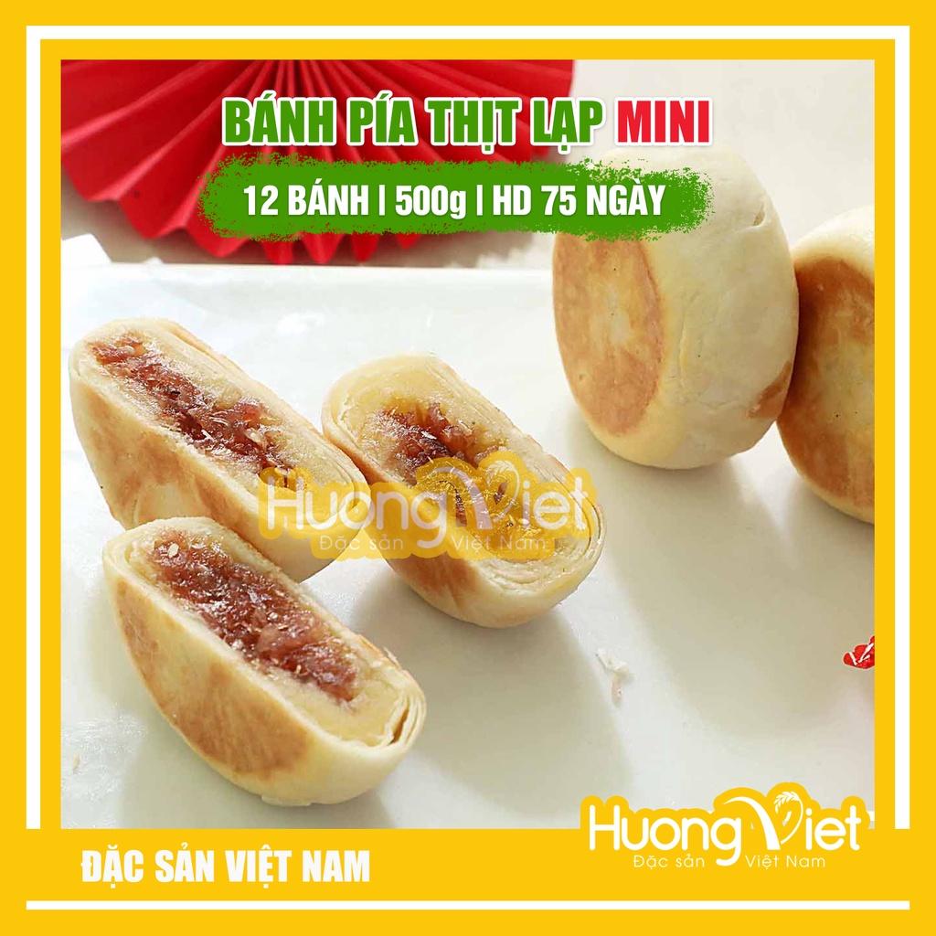 Bánh pía thịt lạp xưởng 500g, đặc sản bánh pía nhân mặn Tân Huê Viên Sóc Trăng