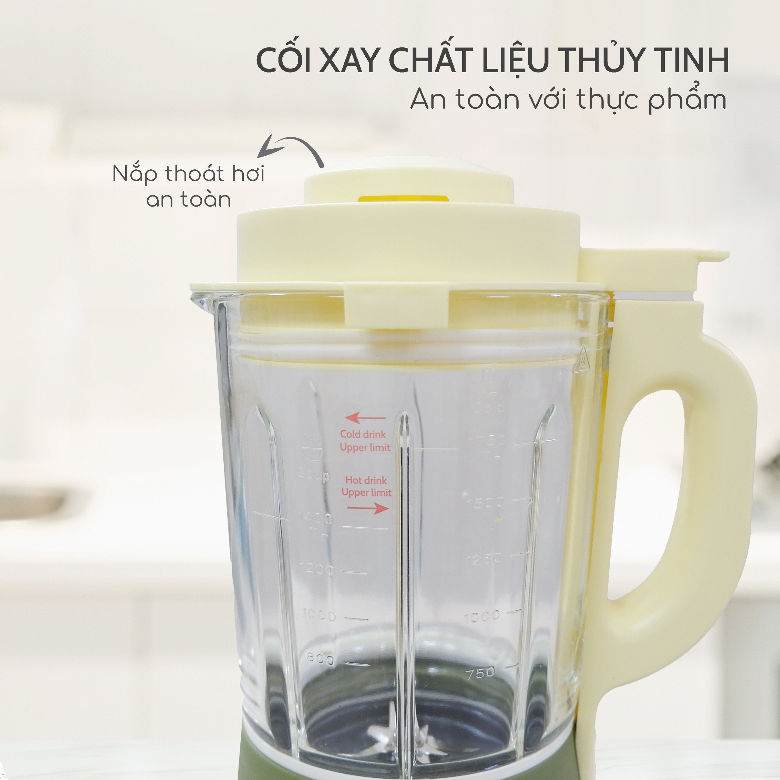 Máy làm sữa hạt Seka GL300 dung tích 1.75L công suất 1400W với 12 chức năng xay nấu tiện lợi hàng chính hãng