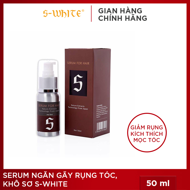 Serum ngăn gãy rụng tóc, khô xơ S-White 50ml