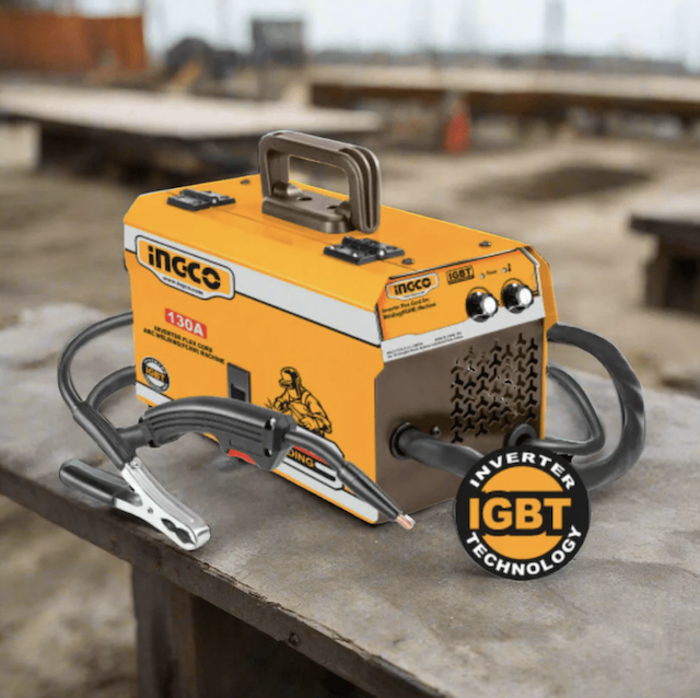 MÁY HÀN ĐIỆN TỬ MIG 130A (SỬ DỤNG DÂY HÀN CÓ THUỐC) INGCO ING-FC13012 - HÀNG CHÍNH HÃNG