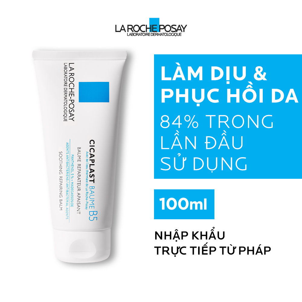 Kem dưỡng giúp làm dịu, làm mượt, làm mát &amp; phục hồi da phù hợp cho trẻ em La Roche-Posay Cicaplast Baume B5 100ml