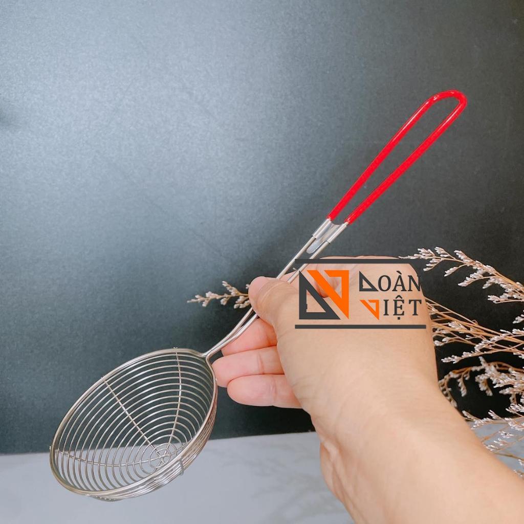 Vợt /Vá/Muỗng múc thạch, trân châu, topping các loại.. Inox , cán bọc nhựa- nhiều size . Đồ dùng pha chế