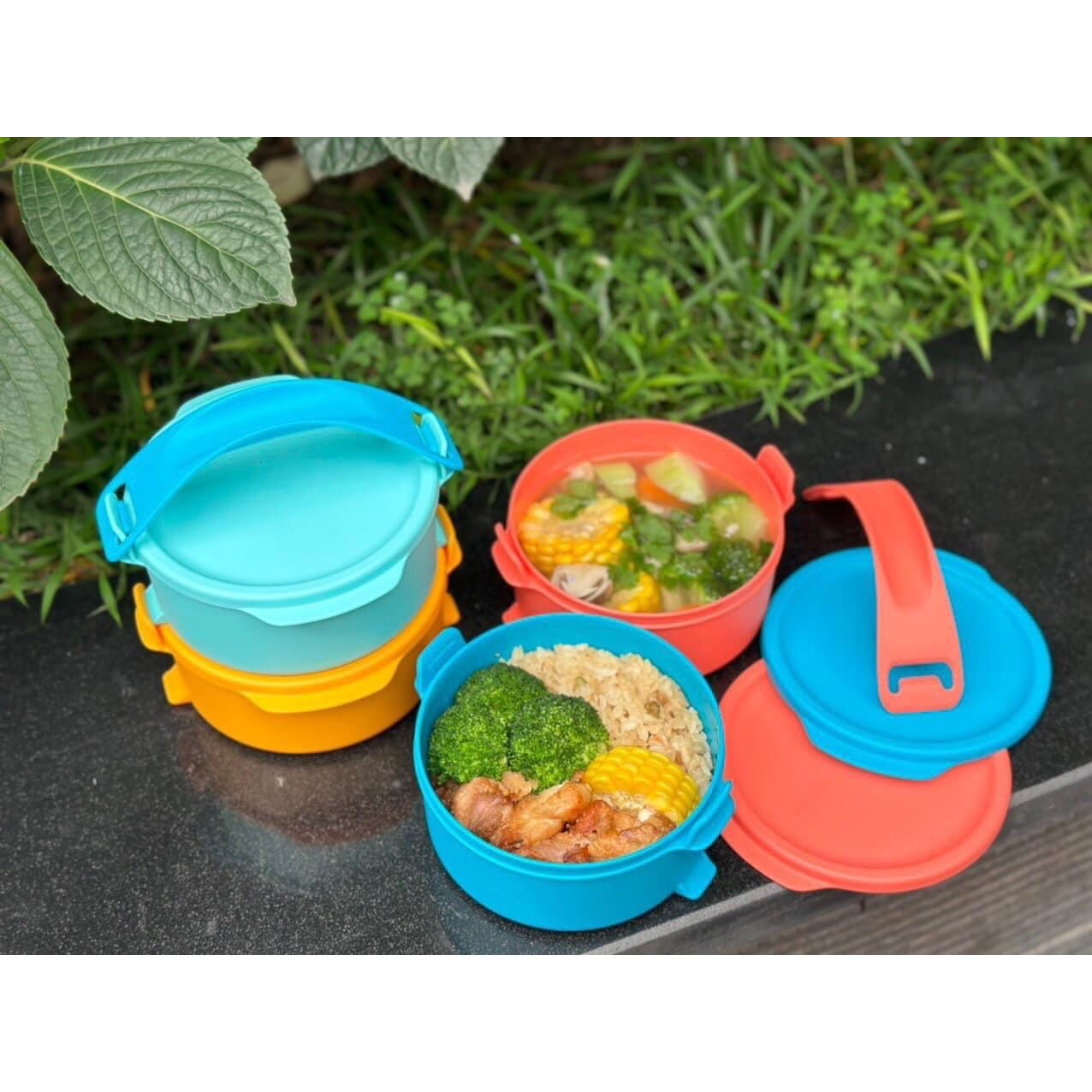Bộ hộp cơm Small Round Click To Go Màu mới 2023