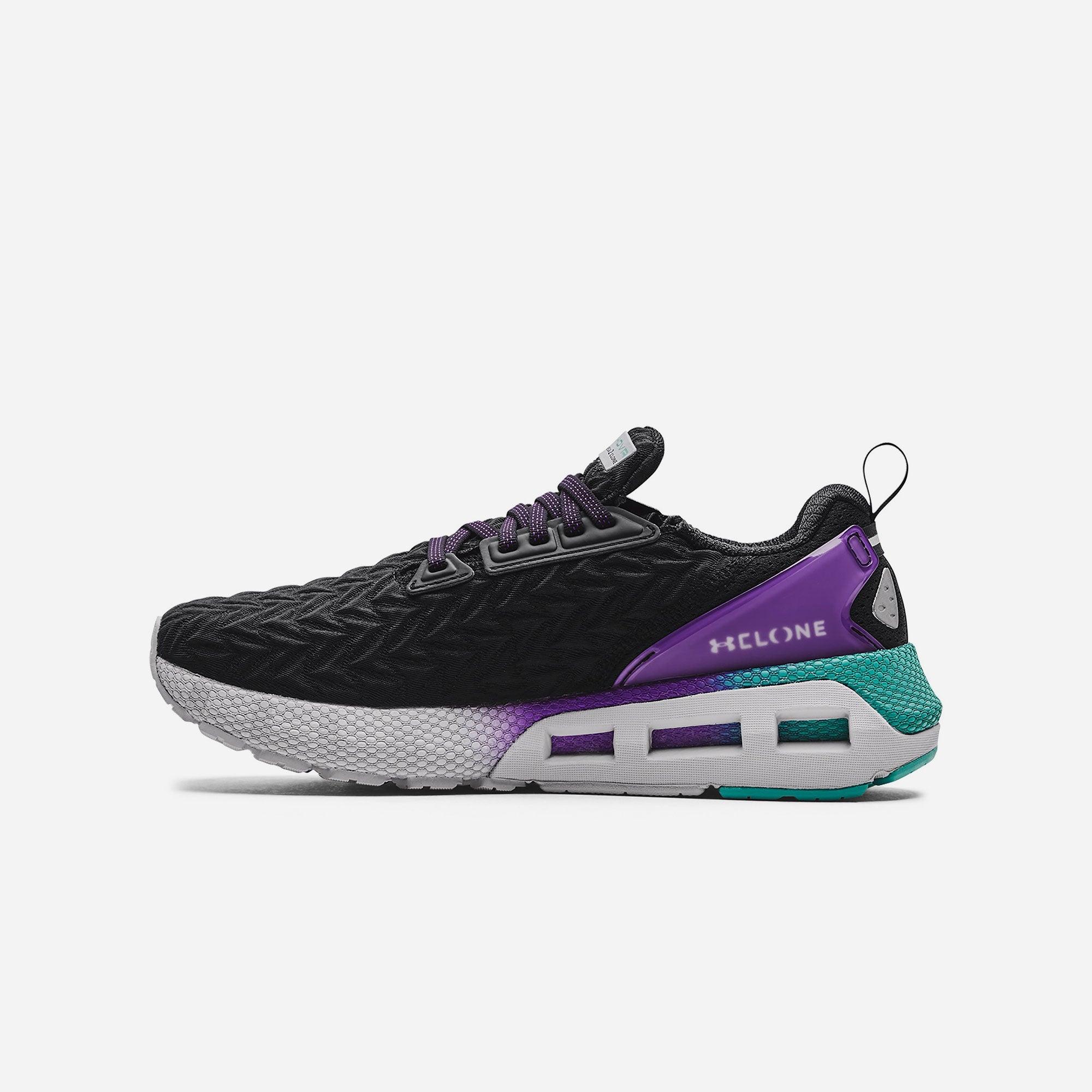 Giày thể thao nam Under Armour Hovr Mega 2 Clone Running Cushioned M Black/Grape/Nept - 3024479-003