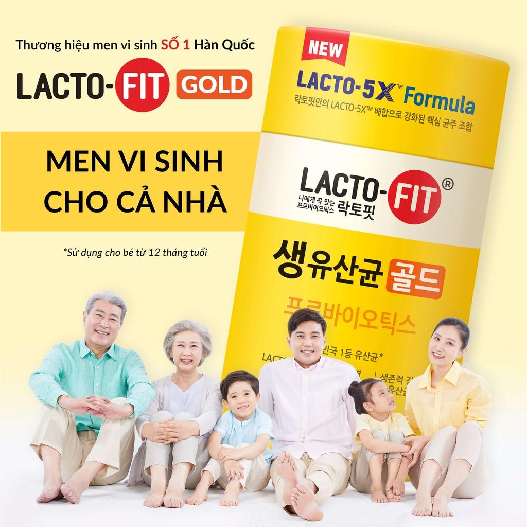 30 Gói Men Vi Sinh LACTO-FIT GOLD Bổ Sung Lợi Khuẩn Cải Thiện Đường Ruột Khỏe Mạnh
