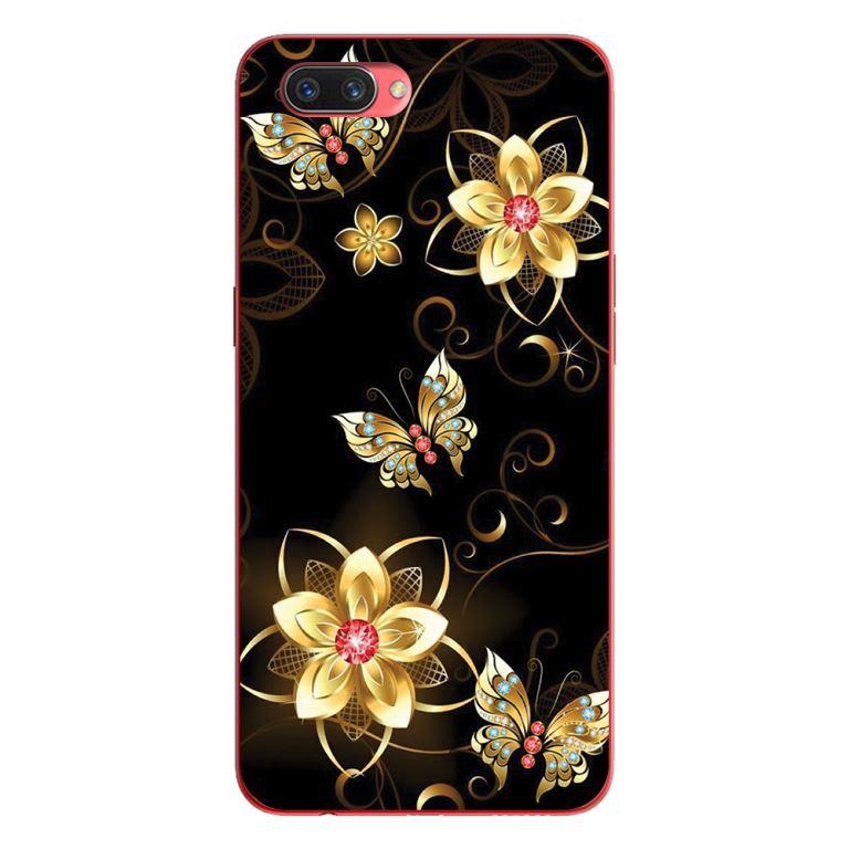 Ốp lưng in cho Oppo Realme C1 mẫu Bướm Hoa Vàng - Hàng chính hãng