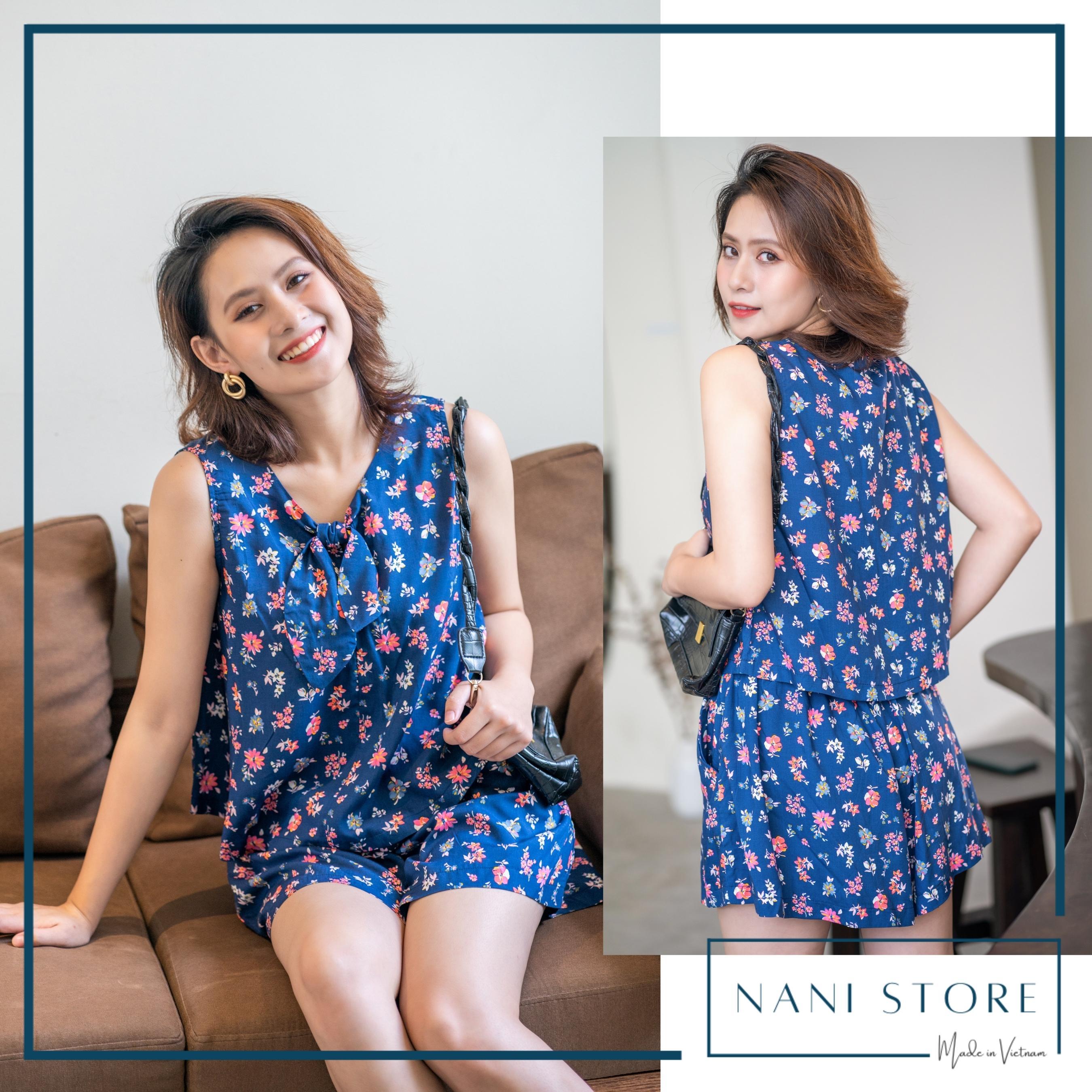 Bộ đùi nơ cổ Hoa mùa xuân