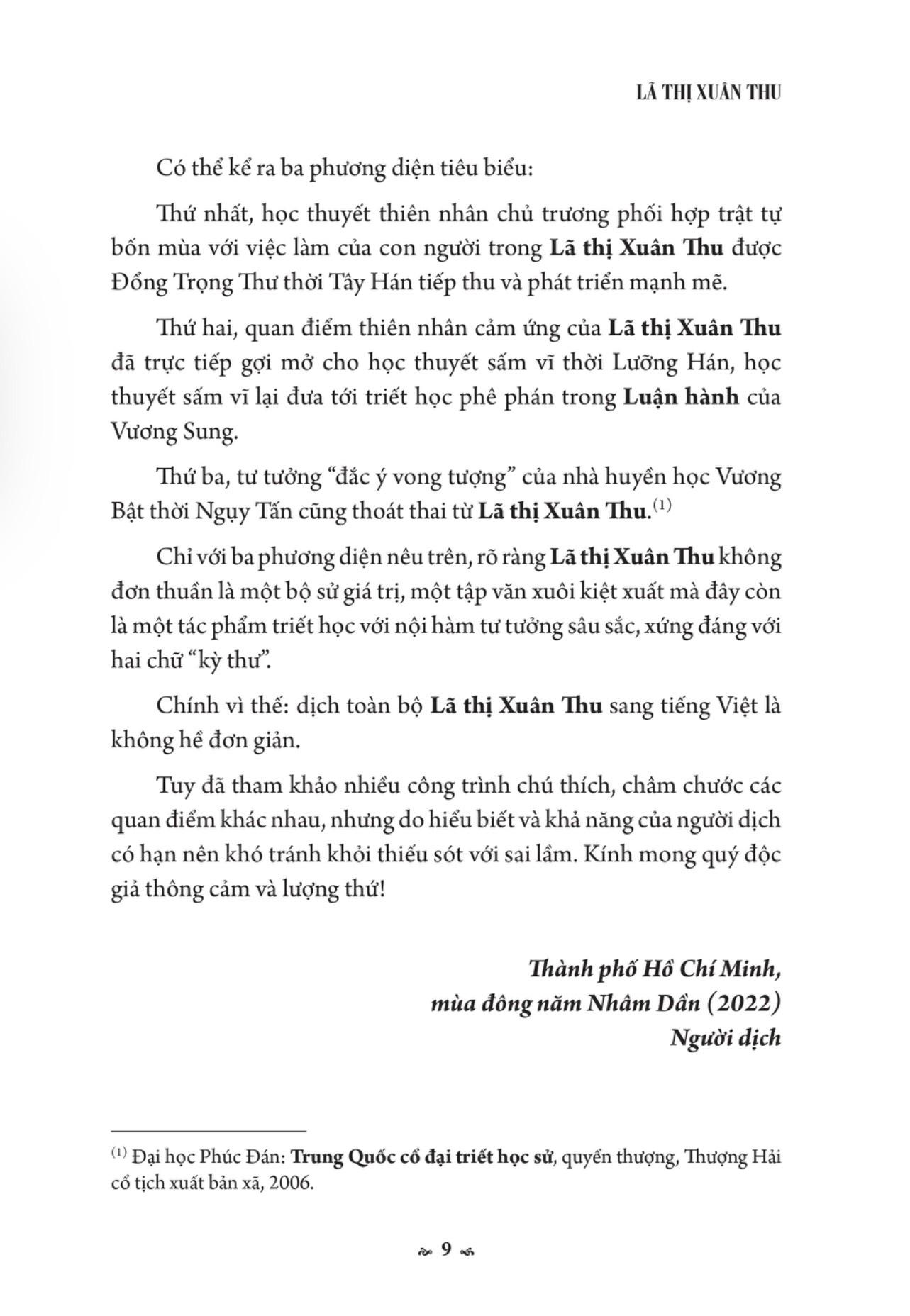 Lã Thị Xuân Thu - Bìa Cứng