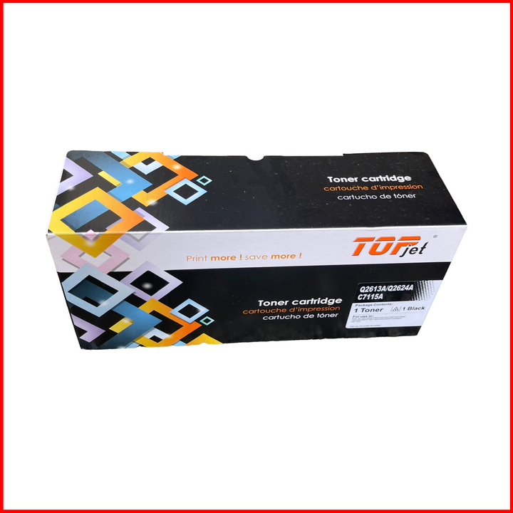 Hộp mực 15A/13A/24A/ EP 25 - Topjet: Dùng cho máy in HP Lj 1000/1200/1220/ HP 1150/1300/ HP 3300/ 3320/ 3330/ 3380/ Canon LBP 1210 ( Hàng nhập khẩu )