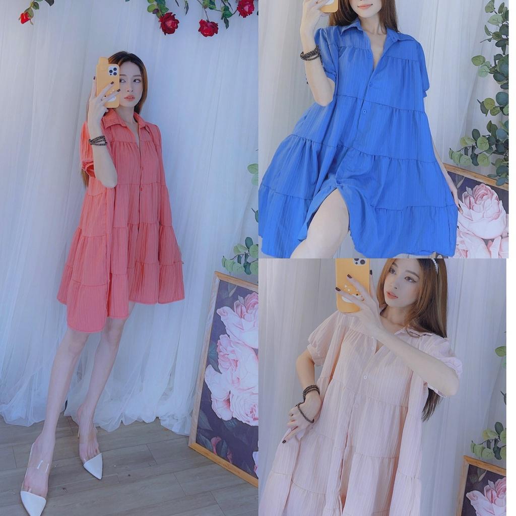 Đầm suông sơ mi đầm babydoll đi dạo mặc nhà đi chơi mặc tết siêu xinh chất xịn cao cấp hình thật bkfrreship