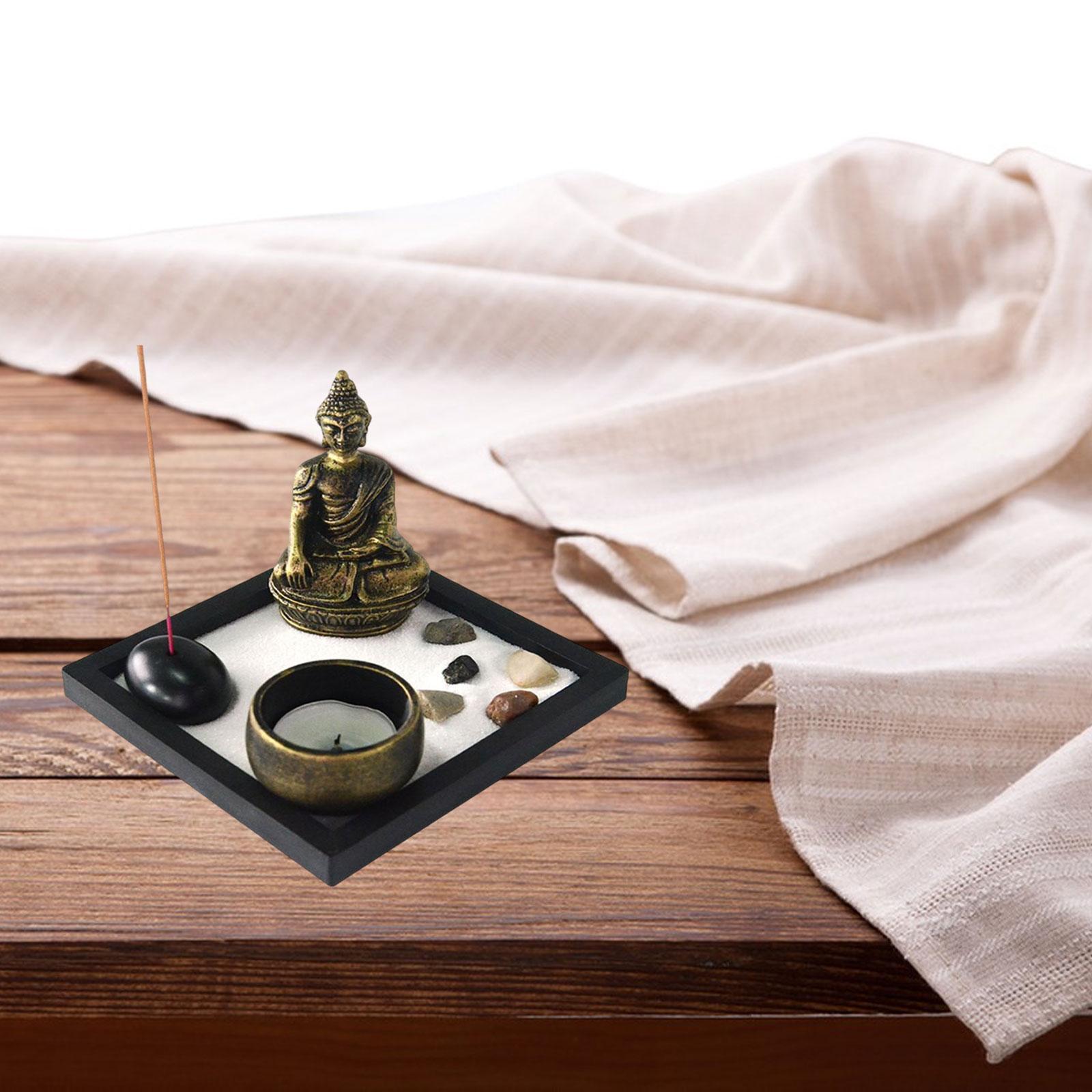 Buddha Sand Desktop Garden Sandbox Feng Shui for Office
